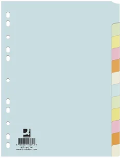 Q-Connect Przekładki kartonowe 12 k. KF16074 - Przekładki do segregatorów Q-Connect Przekładki kartonowe 12 k. KF16074 - Przekładki do segregatorów - miniaturka - grafika 3