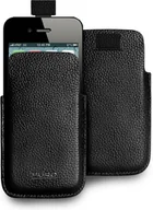 Etui i futerały do telefonów - PURO Leather Skórzane Etui iPhone 4/4S (czarny) IPC4PELLEBLK - miniaturka - grafika 1