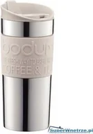 Kubki termiczne - Bodum Kubek termiczny stalowy 0,35 l Travel biały BD-11068-913 - miniaturka - grafika 1