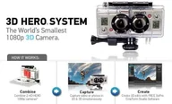Akcesoria do kamer sportowych - GoPro 3D HERO Housing + Sync Cable AHD3D-001 - miniaturka - grafika 1