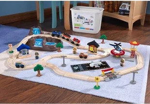 KidKraft Zestaw kolejowy z wodospadem ZK-17826 - Pociągi dla dzieci - miniaturka - grafika 8
