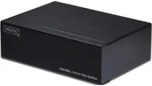 Złącza, przejściówki, adaptery - DIGITUS Professional Splitter VGA Professional DS-41100 2 Porty indywidualne wyłączanie z diodą LED statusu metalowa obudowa 2048 x 1536 px czarny - miniaturka - grafika 1