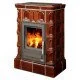 Wkłady kominkowe - ABX Piec kaflowy Britania K kaflowy Cokół Z Wymiennikiem Brązowy - miniaturka - grafika 1