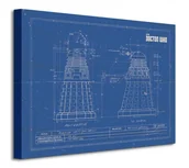 Obrazy i zdjęcia - Art group Digital Doctor Who (Dalek Blueprint) - Obraz na płótnie WDC92489 - miniaturka - grafika 1