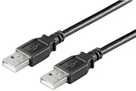 Kable USB - Ewent Kabel USB 2.0 Typ A/A männlich/männlich, doppelt geschirmt AWG 28 in Kupfer, Schwarz 1.80 m schwarz - miniaturka - grafika 1
