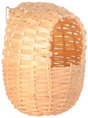 Klatki i wyposażenie dla ptaków - Trixie Bambusowa lęgówka dla ptaków 12x11cm 5602 - miniaturka - grafika 1