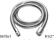 Tres w podwójnym oplocie 1,25 m 91.34.867 - Węże prysznicowe - miniaturka - grafika 2