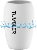 Kubki na szczoteczki do zębów - Bisk rio biały kubek kosmetyczny 05692 - miniaturka - grafika 1