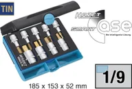 Zestawy narzędziowe - Hazet Zestaw wkładek do kluczy nasadowych 1/2" 12.5 mm) 986/9N wewnętrzny sześciokąt Długość produktu 60 mm 9 szt - miniaturka - grafika 1