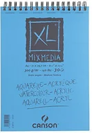 Notesy i bloczki - Canson Mix Media 807215 papier rysunkowy, blok XL, DIN A4, 300 g/m kw., 30 kartek 807215 - miniaturka - grafika 1