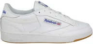 Buty sportowe męskie - Reebok Club C 85 AR0459 biały - miniaturka - grafika 1