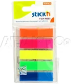 Zakładki indeksujące - Stickn Zakładki indeksujące 12x45/25 5kol neon HO5008 - miniaturka - grafika 1