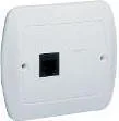 Gniazdka elektryczne - Kontakt Simon Gniazdo ścienne Akord Telefoniczne RJ11 Pojedyncze ATF1/11 biały - miniaturka - grafika 1