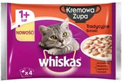 Mokra karma dla kotów - Whiskas Kremowa zupa Tradycyjne smaki 4x85g - miniaturka - grafika 1