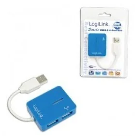 LogiLink HUB USB 2.0 4 Smile - niebieski [UA0136 - Huby USB - miniaturka - grafika 3