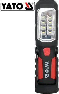 Yato Latarka diodowa warsztatowa 8+1 LED 2w1 magnetyczna 3xAA - YT-08513 - Oświetlenie warsztatowe - miniaturka - grafika 2