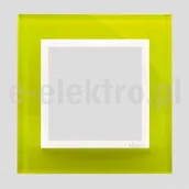 Klawisze i ramki - Kontakt Simon SIMON S.A. Ramka 1 Nature-Szkło, LIMONKOWY SORBET, IP20/IP44 - miniaturka - grafika 1