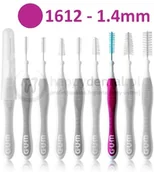 Szczoteczki międzyzębowe - GUM Butler Sunstar Trav-Ler (1612) 1szt. - szczoteczka międzyzębowa 1.4mm (bordo - miniaturka - grafika 1