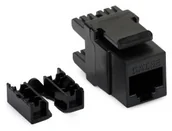 Akcesoria do monitoringu - Abcvision MODUŁ KEYSTONE UTP KAT.5e CZARNY KEYSTONE-UTP-5E - miniaturka - grafika 1