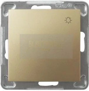 Ospel Wyłącznik ścienny IMPRESJA MODUŁ światło złoty metalik - Wyłączniki światła i elektryczne - miniaturka - grafika 2