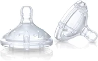 Smoczki do butelek - Nuby Zastępczy smoczek wolny przepływ 0m+ 2 szt 0015NU - miniaturka - grafika 1