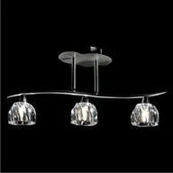 Lampy sufitowe - Luxera Żyrandol Nowoczesny PLAFON Kryształowy 3pł SAMBA 1559 - miniaturka - grafika 1
