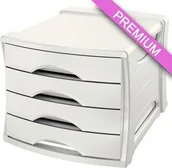 Pojemniki biurowe - Esselte Pojemnik z szufladami Europost Vivida biały ES584-10 - miniaturka - grafika 1