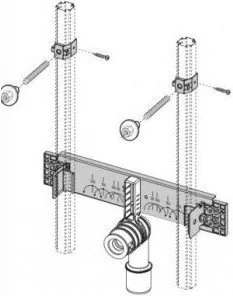 Tece Trawers montażowy pod umywalkę TECEprofil - Nogi i stelaże pod umywalki - miniaturka - grafika 2