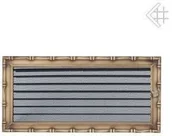 Akcesoria kominkowe - Kratki.pl Kratka kominkowa galwanizowana DIANA złota 17x37 z żaluzją 6674-898A9_ - miniaturka - grafika 1