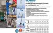 Drabiny - Krause Sp. z o. o. STABILO DRABINA WOLNOSTOJĄCA ZE STABILIZATOREM 8 STOPN (127327) - miniaturka - grafika 1