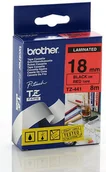 Etykiety do drukarek - Ta$273ma do Brother TZe-441 czerwone tło/czarny nadruk 18mm x 8m zamiennik - miniaturka - grafika 1
