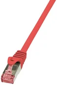 Kable miedziane - Logilink Patchcord Cat.6 S/FTP PIMF PrimeLine0.5 m, czerwony CQ2024S - miniaturka - grafika 1