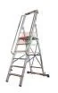 Drabiny - Krause Drabina Wolnostojšca Z Dużš Platformš Z 6 Stopniami Wys.Rob. 3,40M 127761 - miniaturka - grafika 1