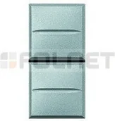 Wyłączniki światła i elektryczne - Bticino Przycisk podwójny AXIAL zwierany 1 moduł - Axolute HD4036 - miniaturka - grafika 1