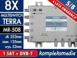 Terra MULTISWITCH MR-508 5-WE/8-WY - Rozgałęźniki i multiswitche do TV-SAT - miniaturka - grafika 2