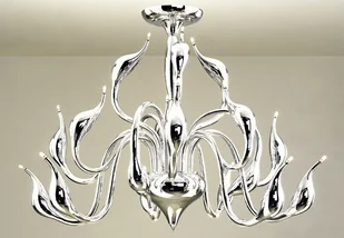 Italux Plafon żyrandol oprawa sufitowa Swan 18X20W G4 chrom MX8098-18A/CH - Oprawy, klosze i abażury - miniaturka - grafika 2