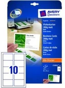 Papier do drukarek - Avery Wizytówki Quick&Clean TM Zweckform jednostronne matowe białe 85 x 54 mm 25 - miniaturka - grafika 1