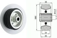Kółka i bloczki - Zabi Koło metalowo-gumowe fi 80 - miniaturka - grafika 1