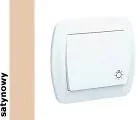 Wyłączniki światła i elektryczne - Kontakt Simon Wyłącznik ścienny Akord światło AS1/29 satynowy - miniaturka - grafika 1