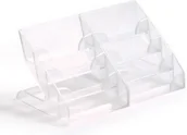 Pojemniki biurowe - Durable BUSINESS CARD Display Box. Pojemnik na 240 wizytówek, 4 przegródki - miniaturka - grafika 1