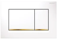 Przyciski spłukujące - Geberit Sigma 30 przycisk do wc biały złoty biały 115883KK1 115.883.KK.1 - miniaturka - grafika 1