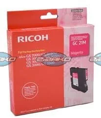 Ricoh Atrament/magenta GC21M 1000sh f GX3000 405534 (GC21MGT00) - Tusze oryginalne - miniaturka - grafika 2