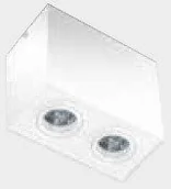 Oprawy, klosze i abażury - Azzardo Oprawa Sufitowa ELOY 2 GM4204 WH - - miniaturka - grafika 1