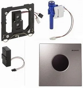 Geberit Elektroniczny zawór spłukujący do pisuaru Mambo HYTRONIC 116033FW1 stal - Spłuczki - miniaturka - grafika 2