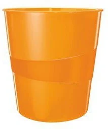 Leitz KOSZ NA ŚMIECI WOW, 15L, POMARAŃCZOWY - Kosze biurowe - miniaturka - grafika 3