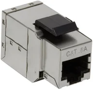 Wtyczki i adaptery - LogiLink Przejściówka Keystone 2 x RJ45 Cat.6A STP snap-in mounting NK4010 - miniaturka - grafika 1