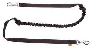 Dingo Smycz Do Biegania - Taśma Z Amortyzatorem 170Cm Z Karabińczykami Czarna 14154 - Smycze dla psów - miniaturka - grafika 2