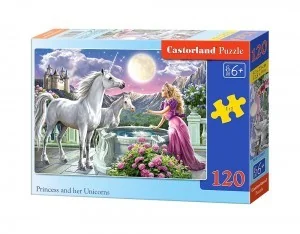 Castorland Puzzle Princess and her Unicorns 120 - Puzzle - miniaturka - grafika 4