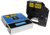 Taśmy do drukarek barwiące - Dymo Aimotech Taśma zamiennik do 9mm/7m żółta czarny nadruk D1 40918 A40918 - miniaturka - grafika 1