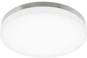 Oprawy, klosze i abażury - Eglo Plafon lampa oprawa sufitowa Sortino-S 1x24W LED nikiel mat biały 95497 - miniaturka - grafika 1